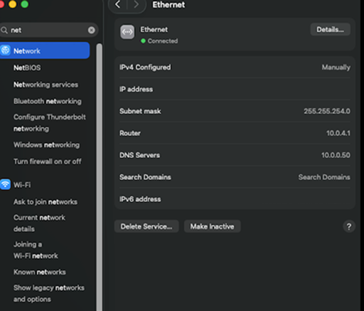 Get your IP on macOS