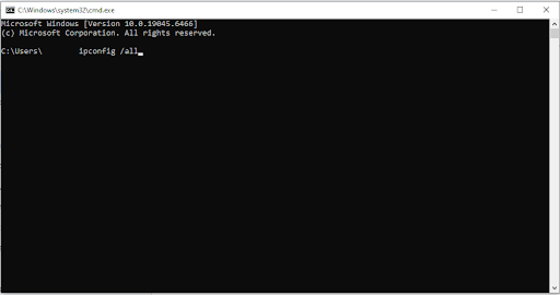 Find IP Address Command