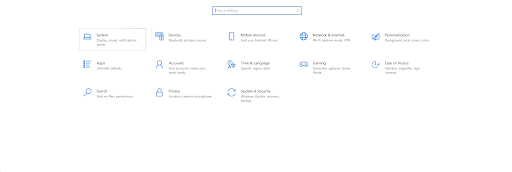 network settings